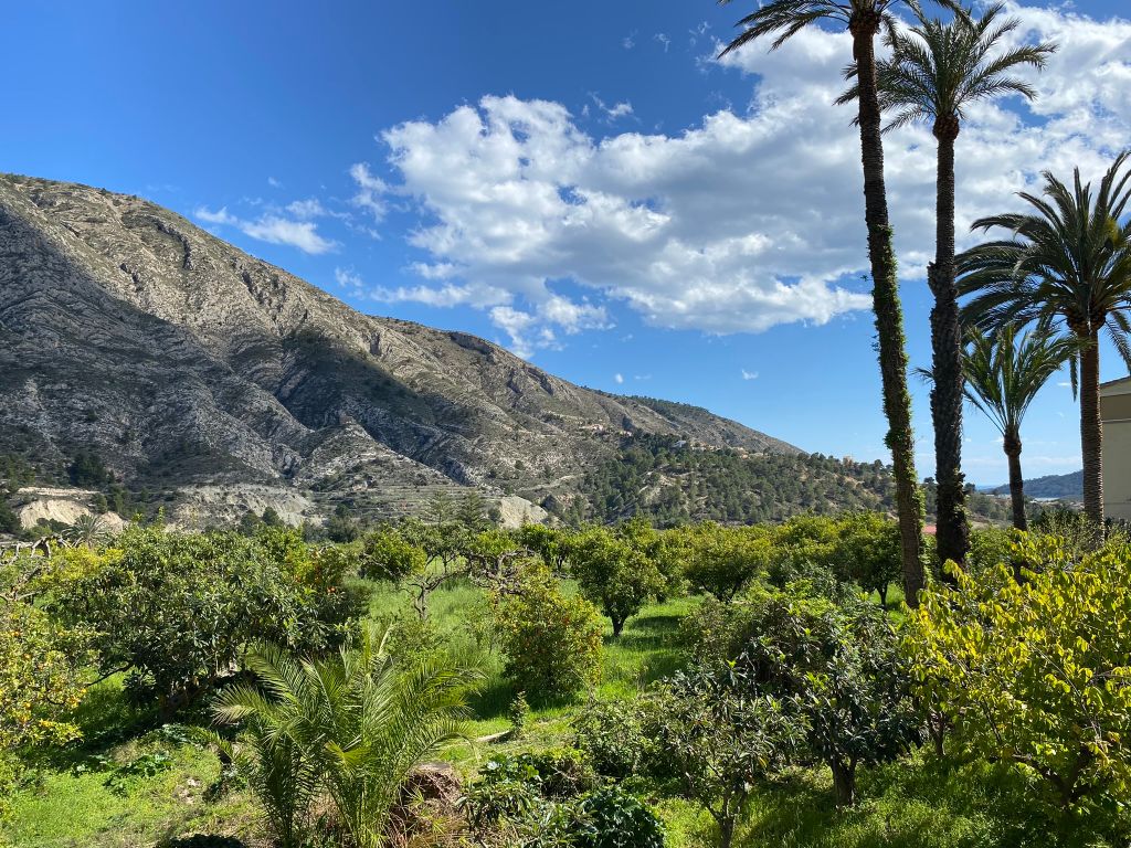 Uitzicht op Sierra Orxeta